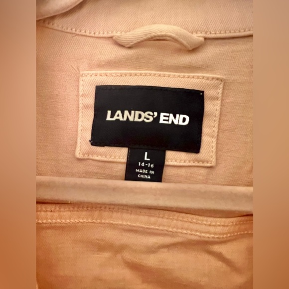 SOLD - Pink/Peach Jean Jacket - Picture 3 of 4